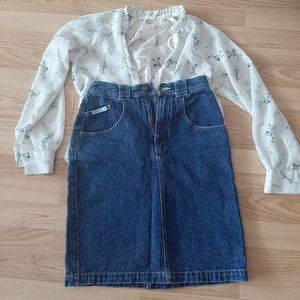 Denim vintage skirt